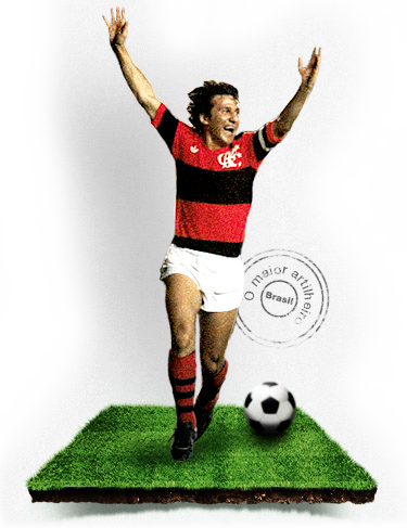 Flamengo Soccer Player Celebration