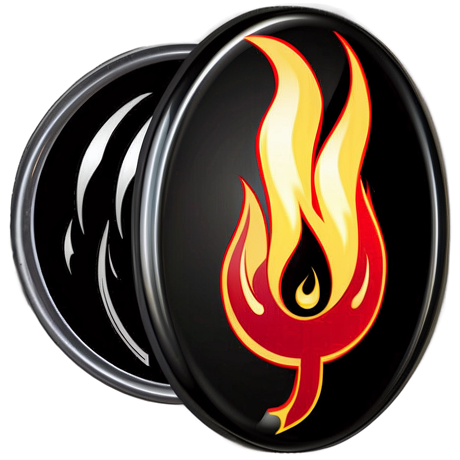 Flames Badge Png 05042024