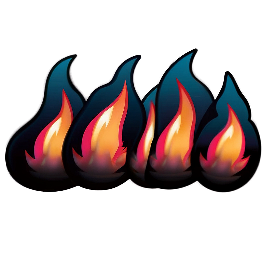 Flames Emoji PNG deo40 PNG image with a transparent background, free high-resolution download