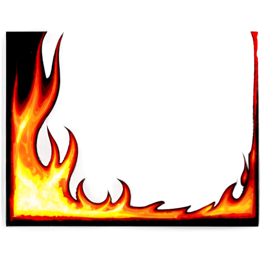Flames Frame PNG vvk65 PNG image with a transparent background, free high-resolution download