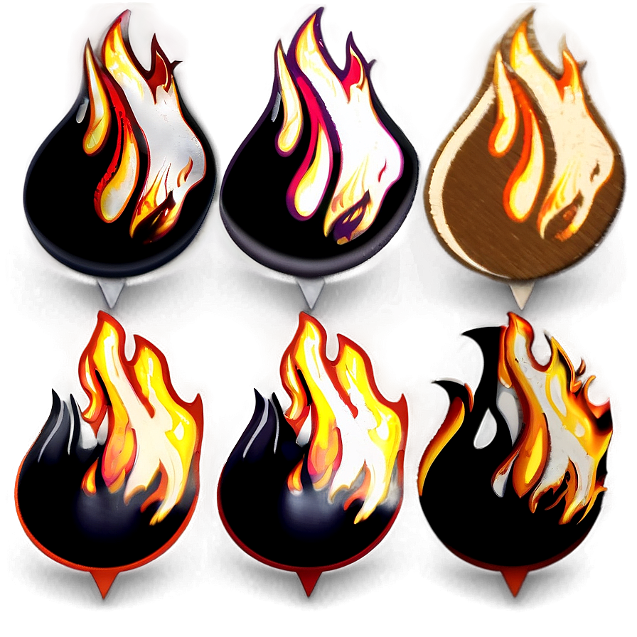 Flames Icon Set Png Qii10