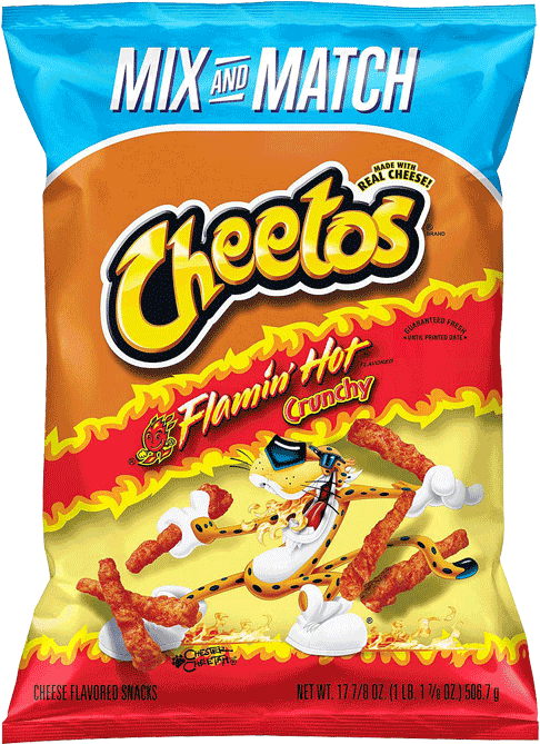 Flamin Hot Crunchy Cheetos Package