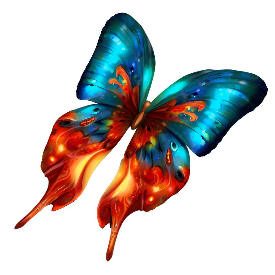 Flaming Butterfly Png 94