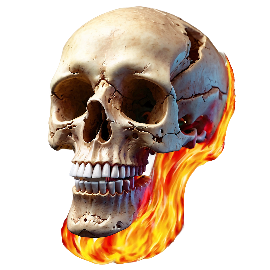 Flaming Cranium Creation Png 06252024