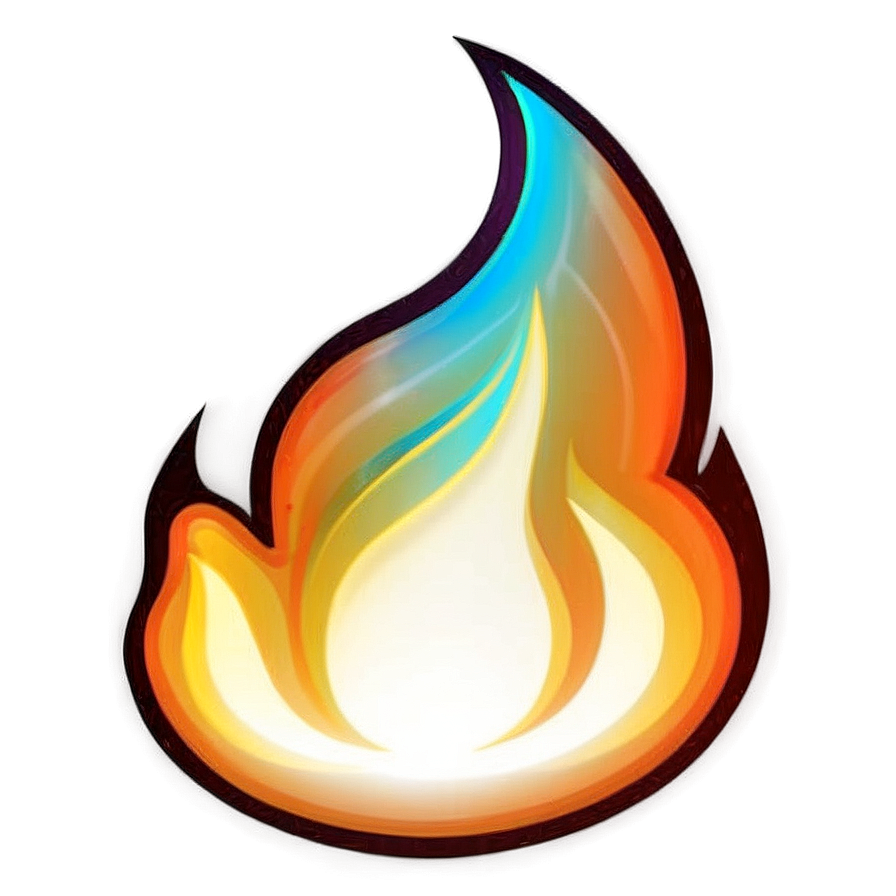 Flaming Fire Emoji Design PNG 05042024 PNG with transparent background