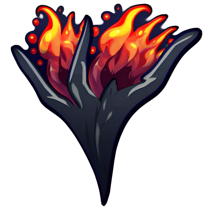 Flaming Fire Emoji Design Png 82