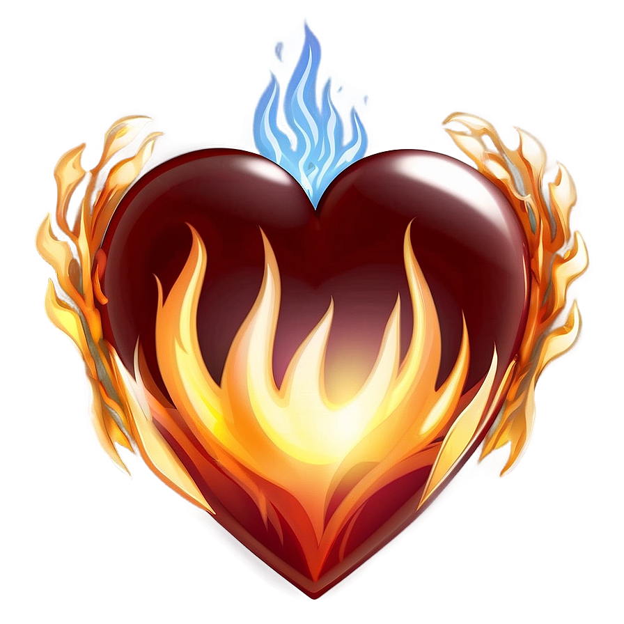 Flaming Heart Transparent Png 53