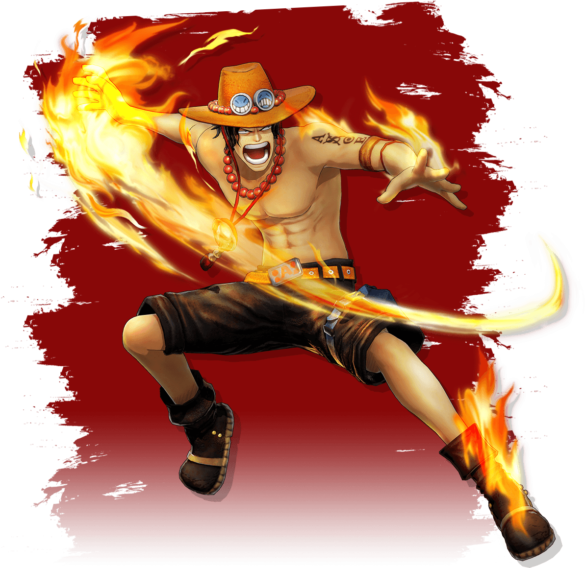 Flaming Leg Anime Character