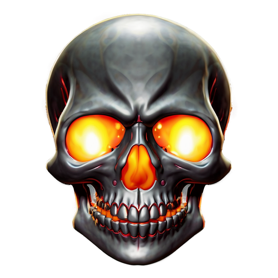 Flaming Skull Fantasy Png Wwu