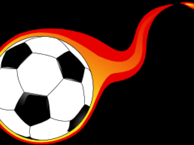 Flaming Soccer Ball Graphic