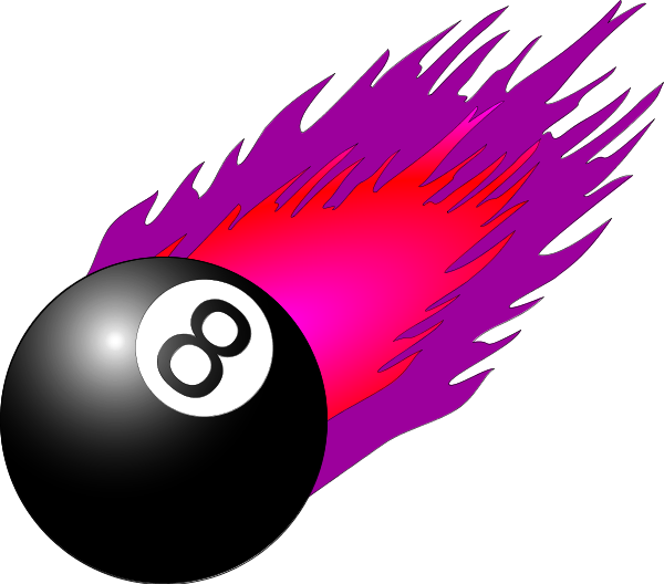 Flaming8 Ball Graphic