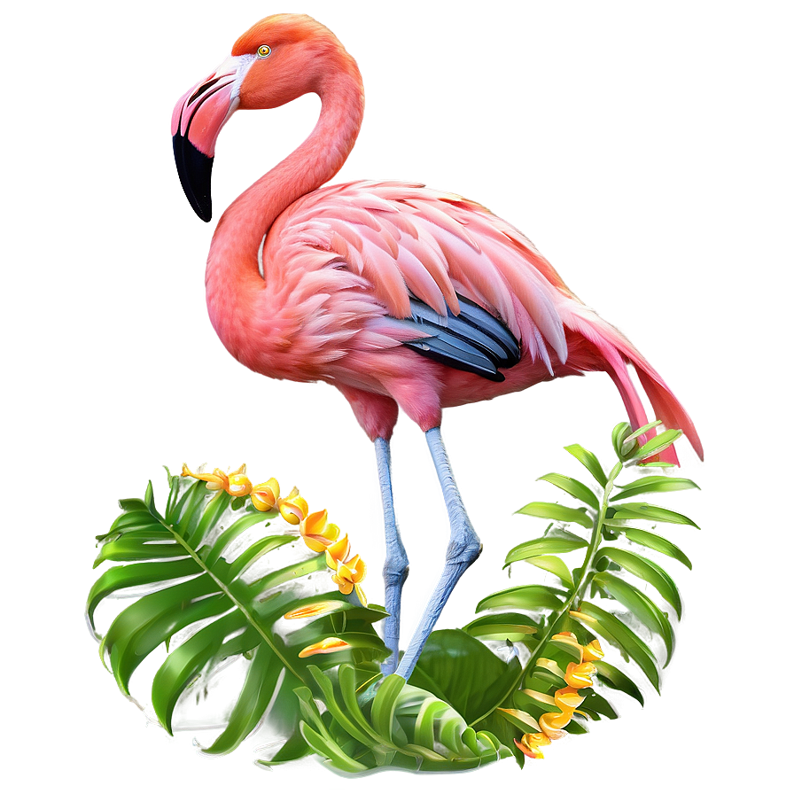 Flamingo Beach Scene Png Kim