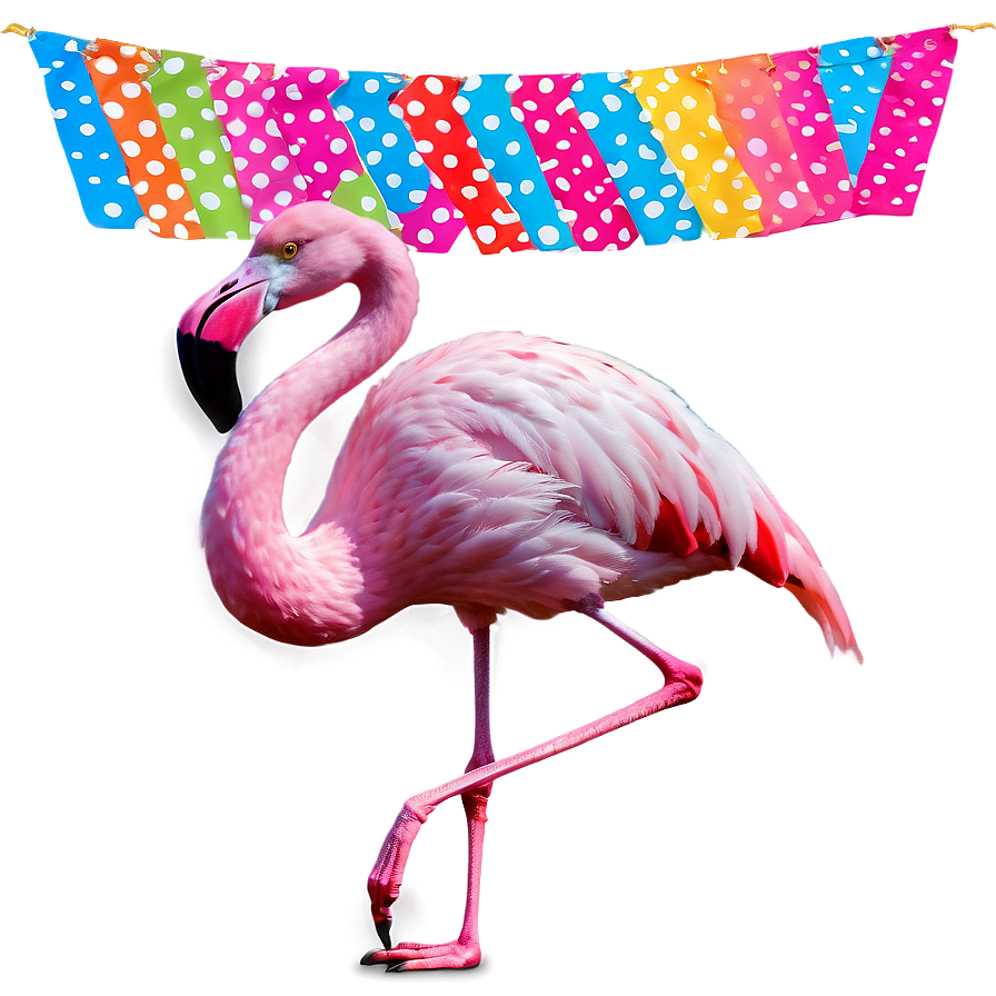 Flamingo Birthday Banner Png Bqs