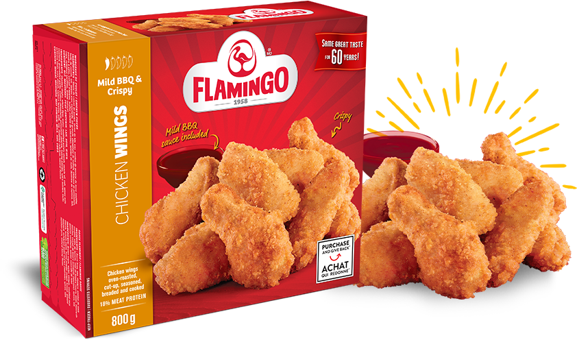 Flamingo Chicken Wings Box