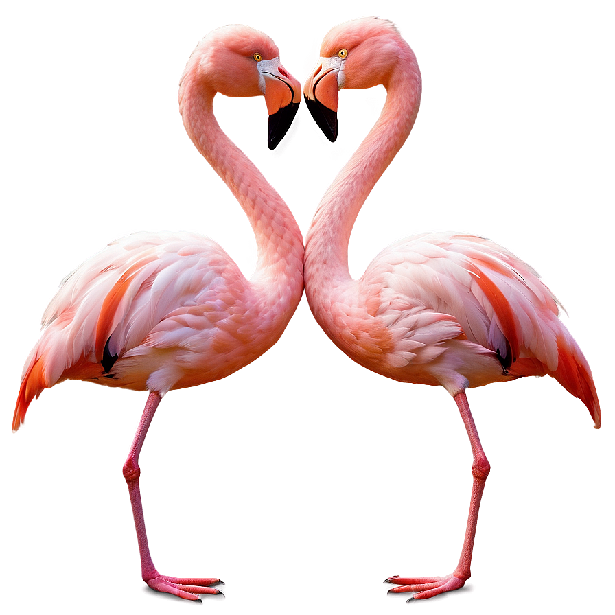 Flamingo Couple In Love Png Wdm28