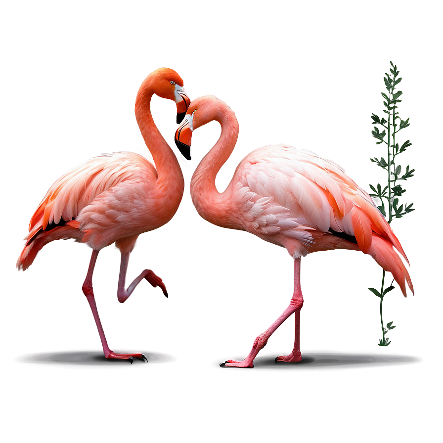 Flamingo Couple Love Png Lcq33