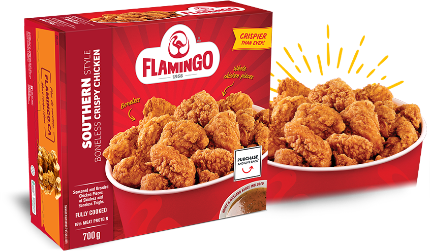 Flamingo Southern Style Crispy Chicken Packaging