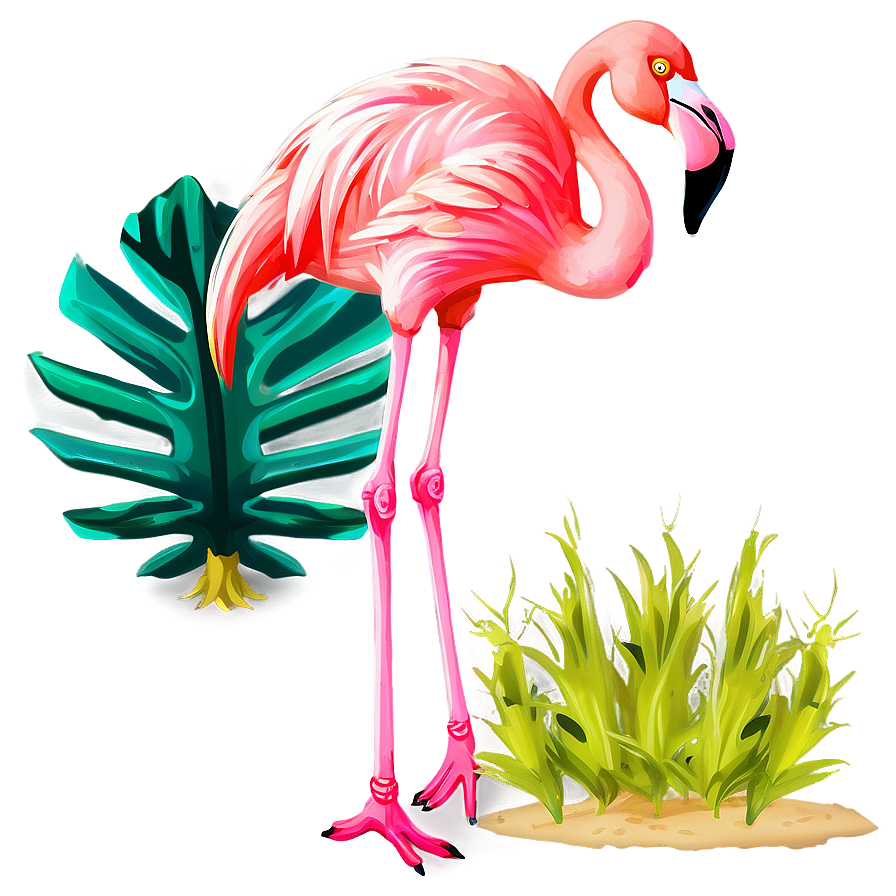 Flamingo Tropical Jungle Png 5