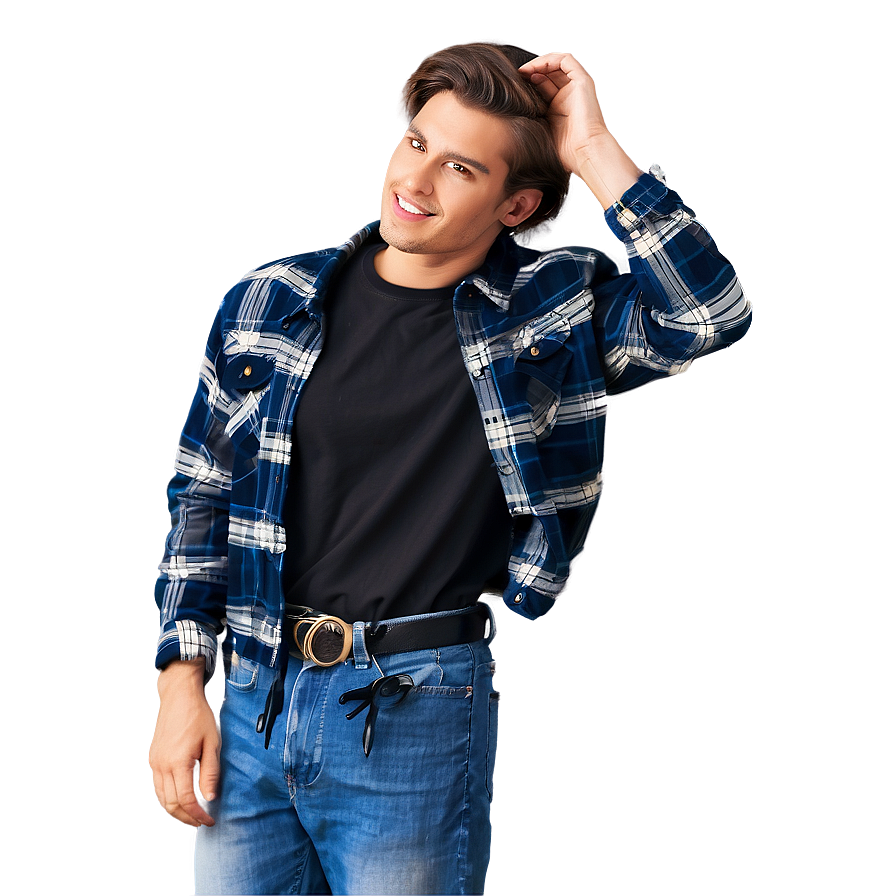 Flannel Jacket Style Png Qtb22