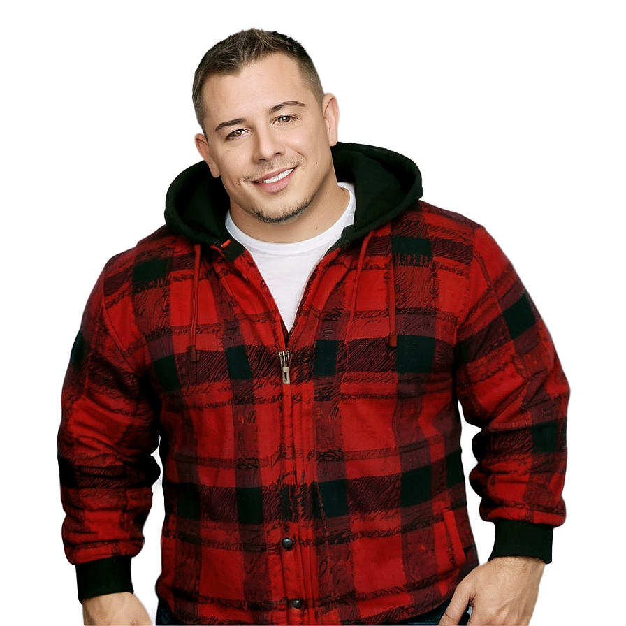 Flannel Sleeved Hoodie Png Qap