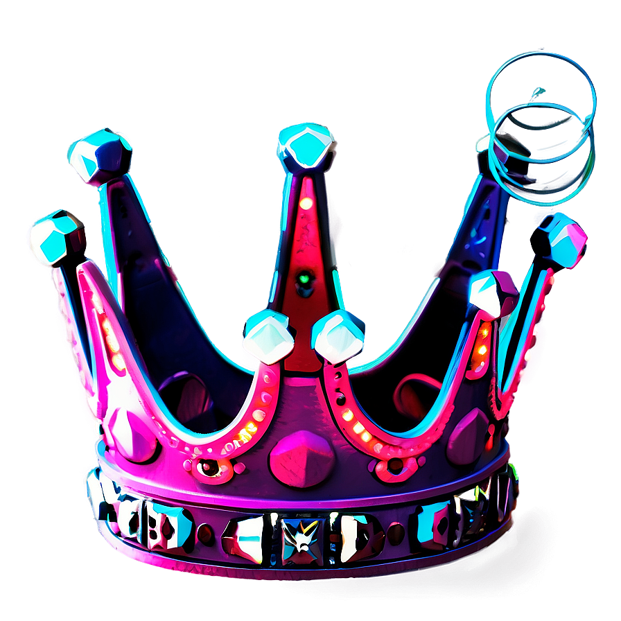 Flashing Neon Crown Png 43