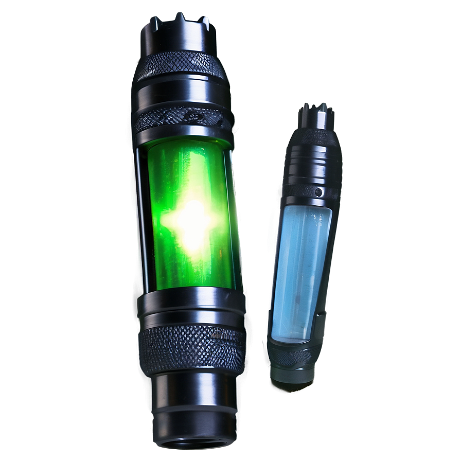 Flashlight With Green Light Png Yeq