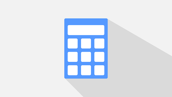 Flat Design Calculator Icon PNG with transparent background