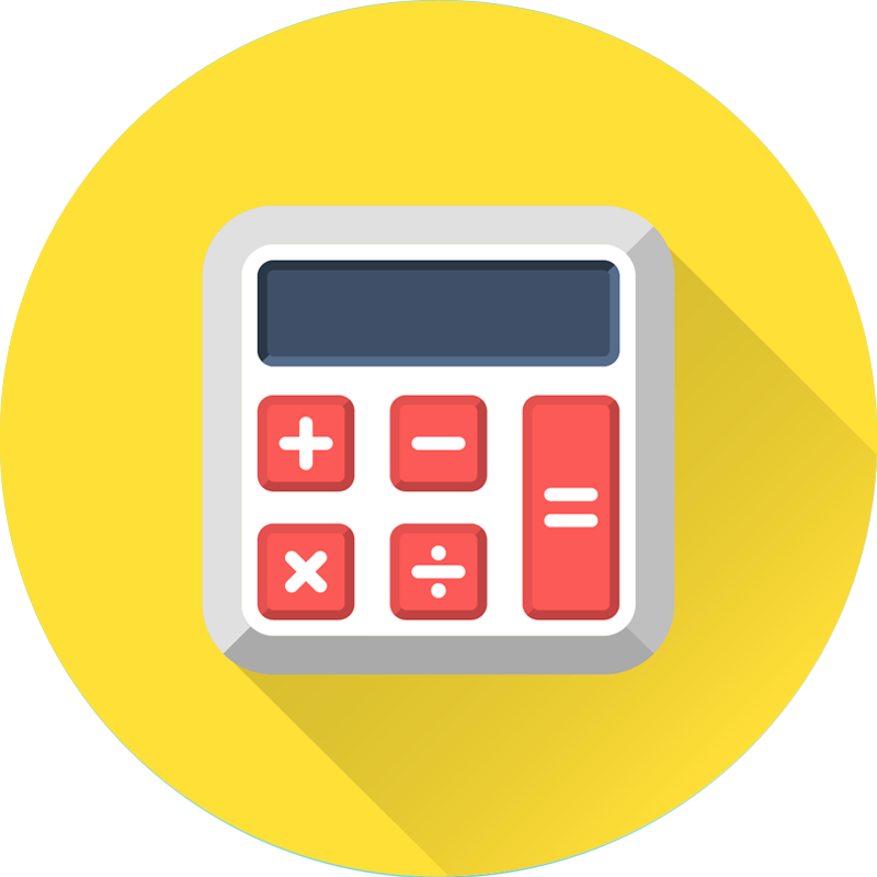 Flat Design Calculator Icon