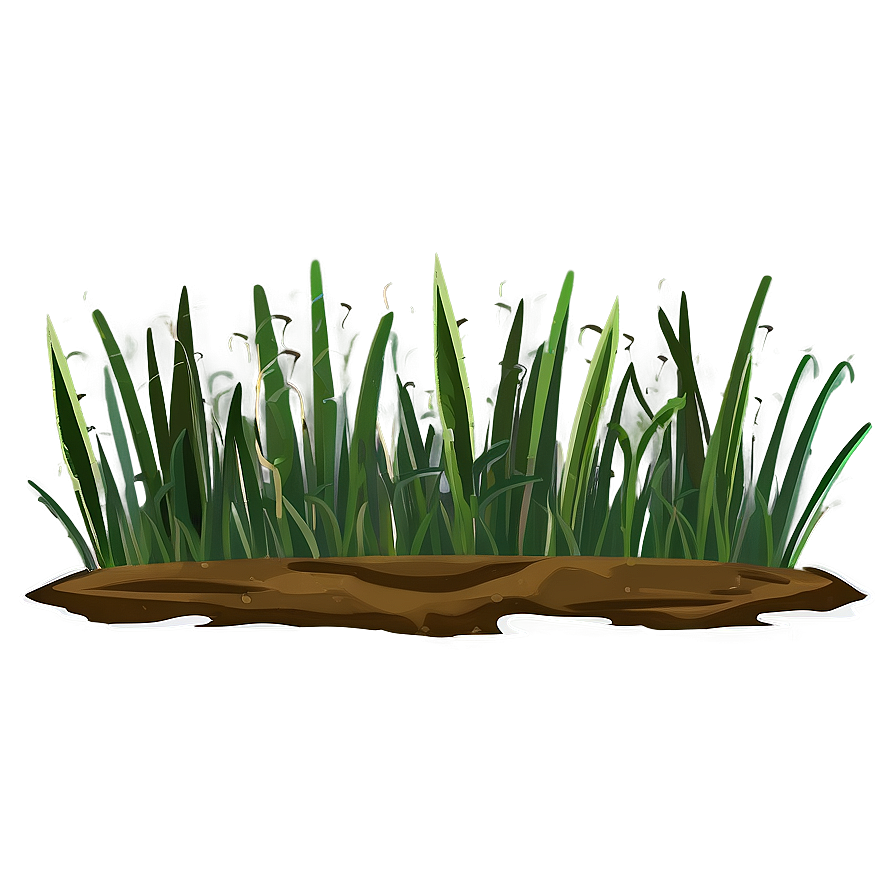 Flat Design Cartoon Grass Png Ihk