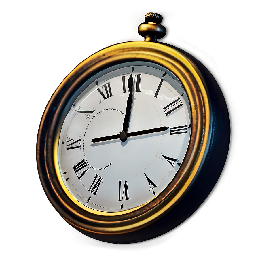 Flat Design Clock Clipart Png 38