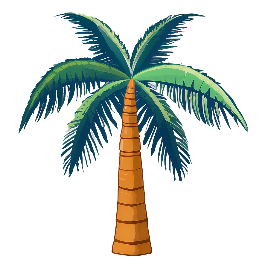 Flat Design Coconut Tree Png 06202024