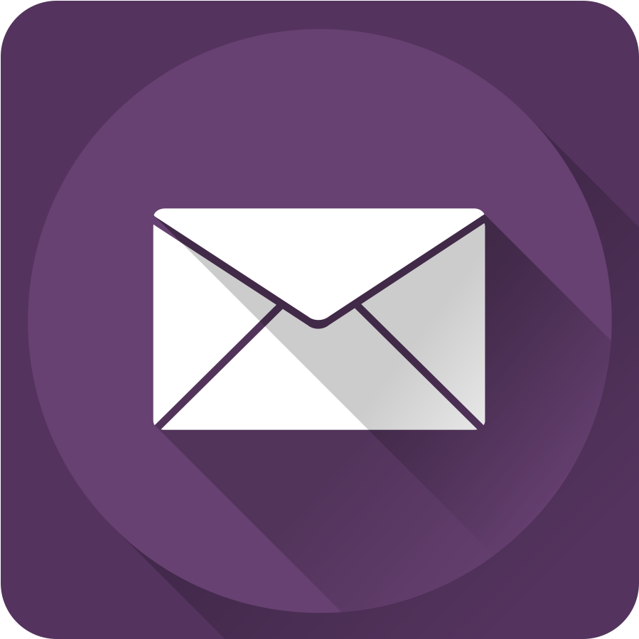 Flat Design Email Icon PNG image with a transparent background, free high-resolution download