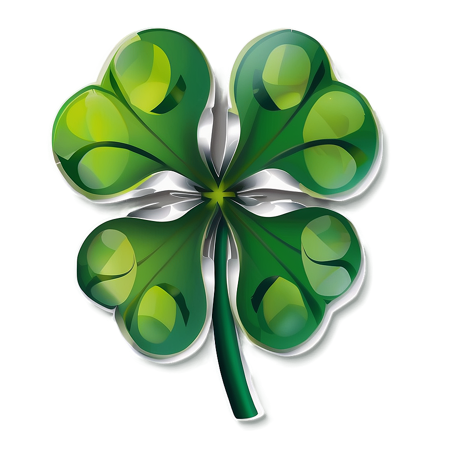 Flat Design Four Leaf Clover Png Qoj89