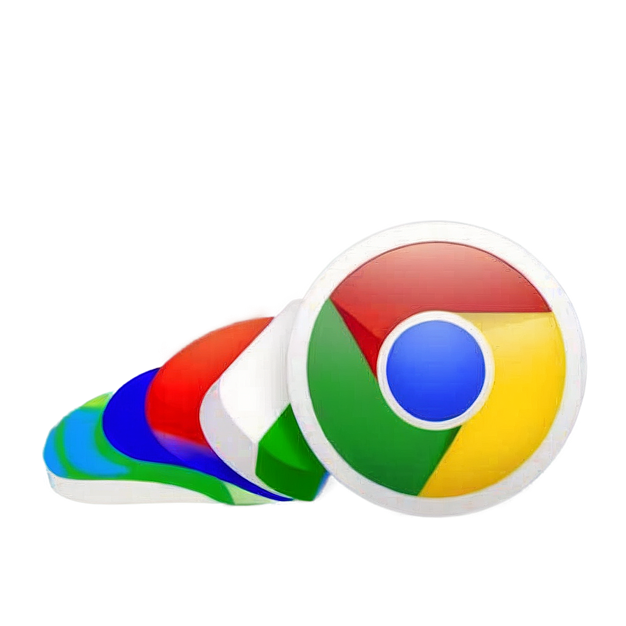 Flat Design Google Chrome Icon Png 06232024