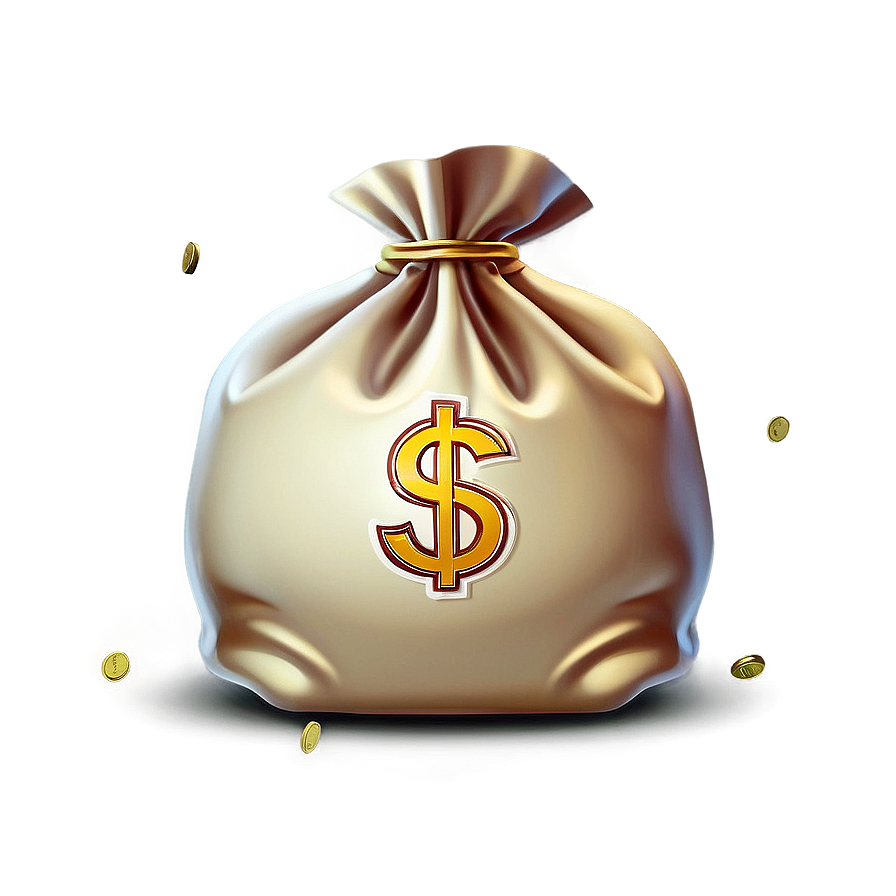 Flat Design Moneybag Png 06132024