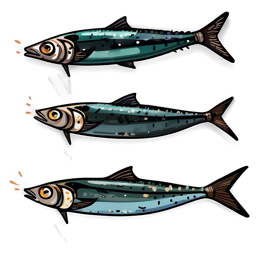 Flat Design Sardine Png Pli11