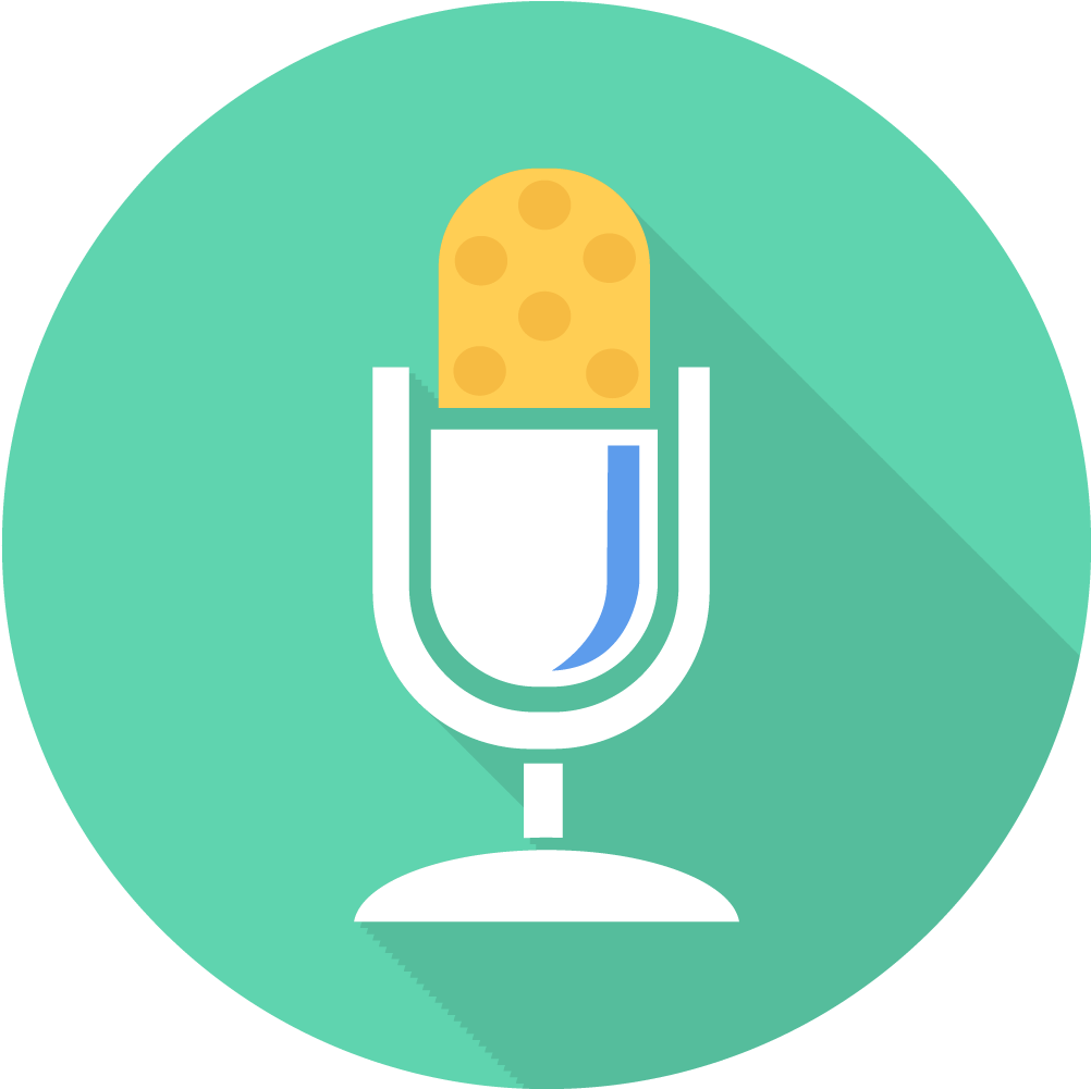 Flat Design Studio Microphone Icon