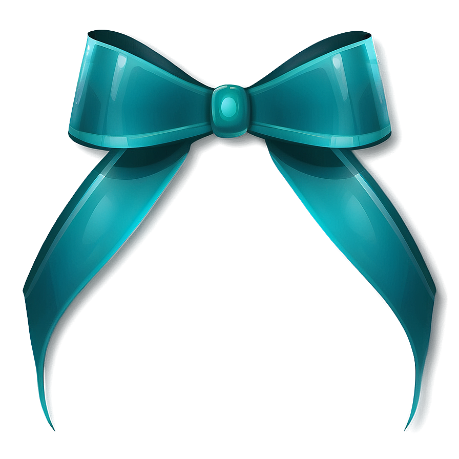 Flat Design Teal Ribbon Png Qsm