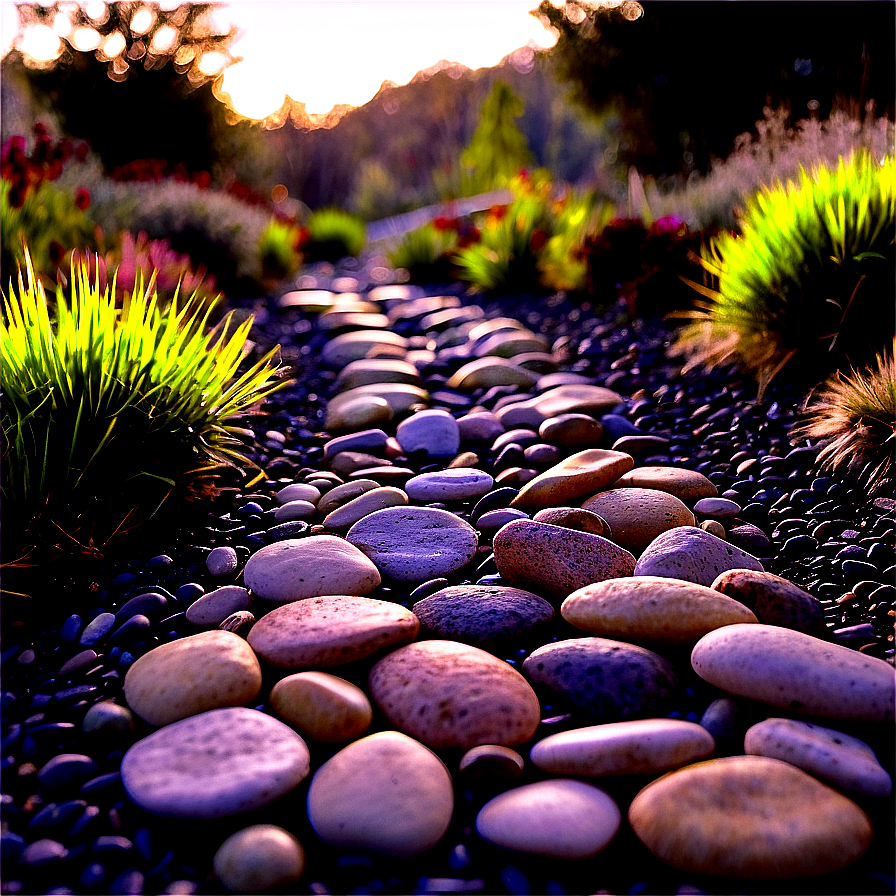 Flat River Stones For Landscaping Png 74