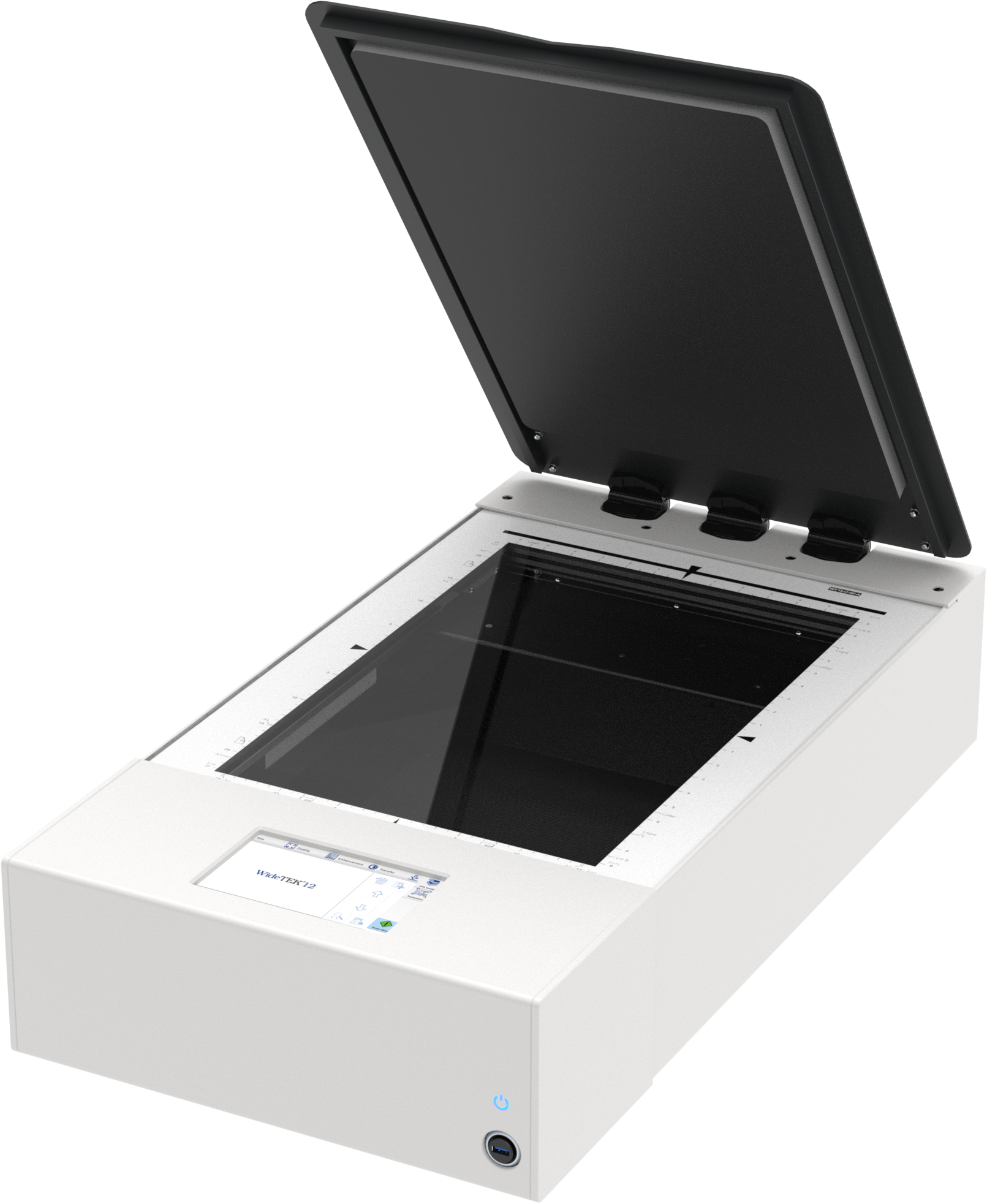 Widetek 12 Render Diagonal Open Png - Flatbed Scanner, Transparent Png PNG with transparent background