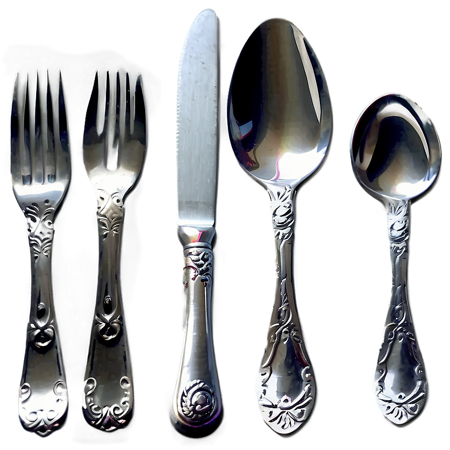Flatware Silver Utensils PNG ipf PNG with transparent background