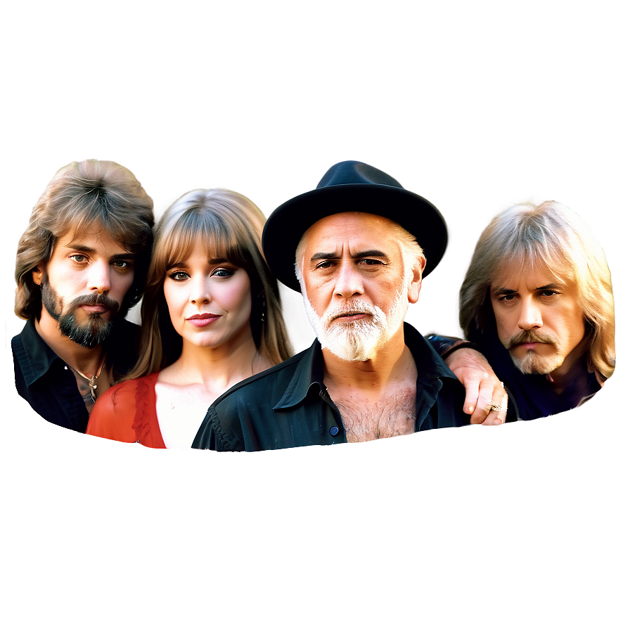 Fleetwood Mac Rock Band Png 06252024