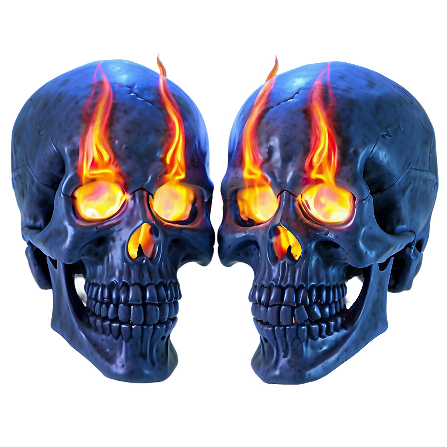 Flickering Flame Skull Png Kop80