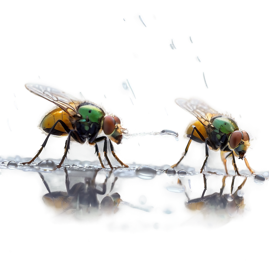 Flies In The Rain Png Knq80