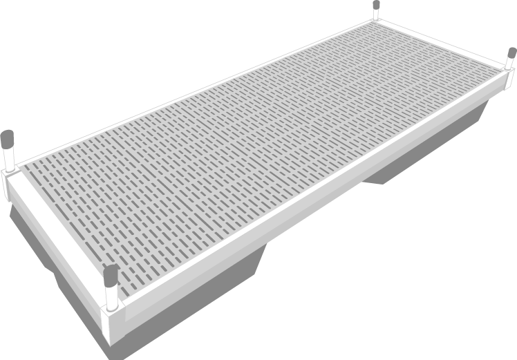 Floating Dock Rendering PNG with transparent background