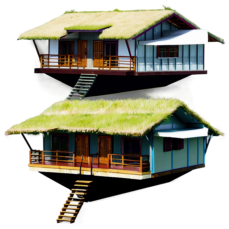 Floating Houses Png Wnh