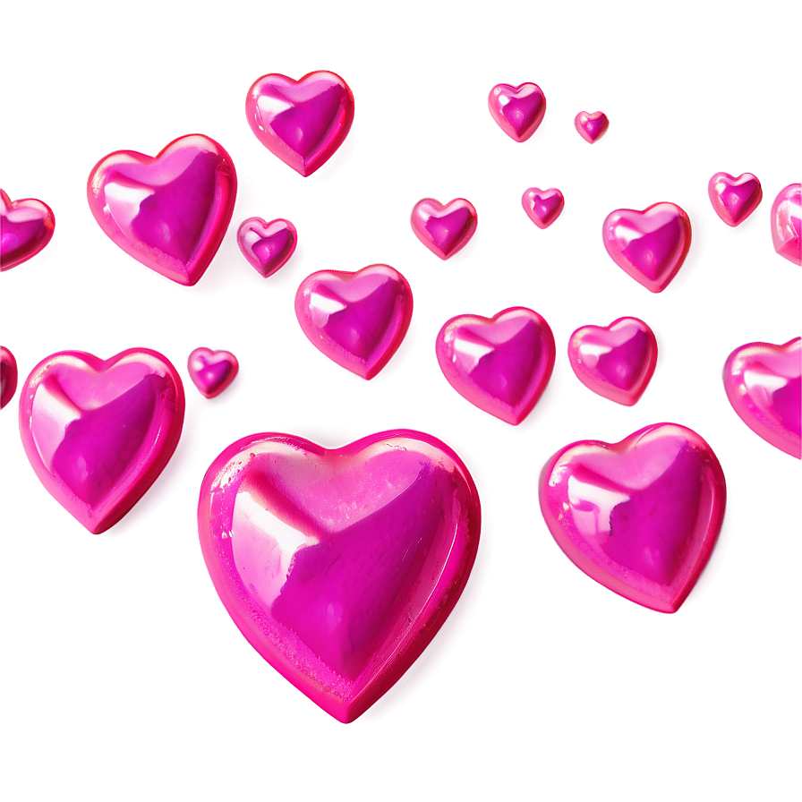 Floating Pink Hearts Png Krx95