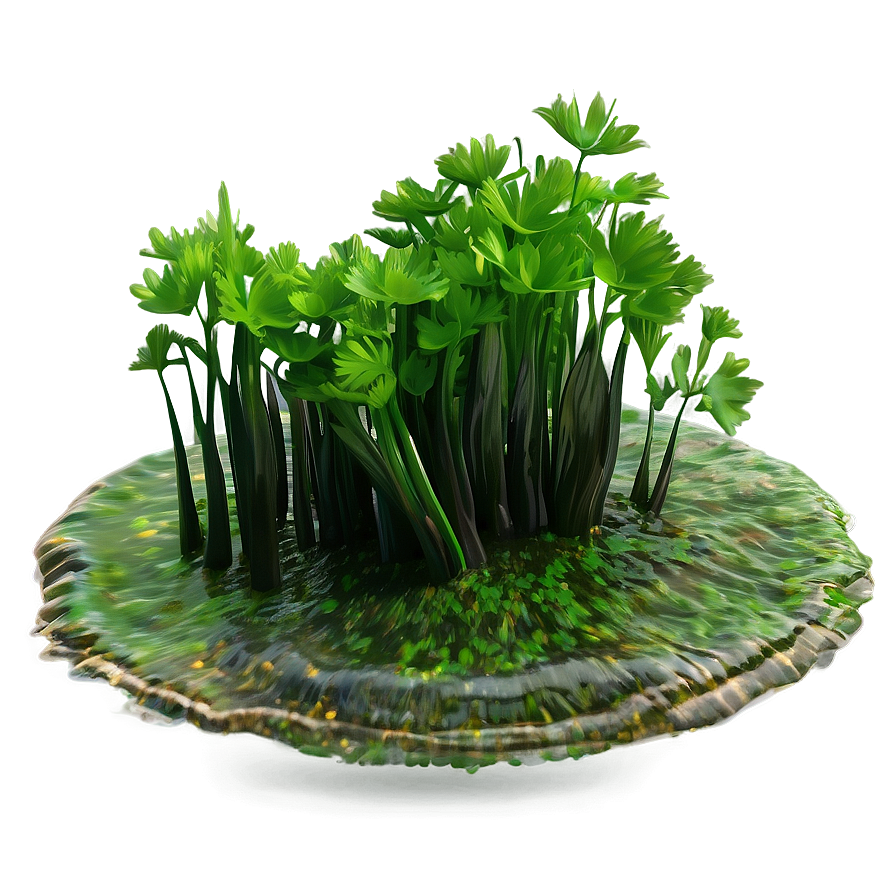 Floating Seaweed Scene Png Iie