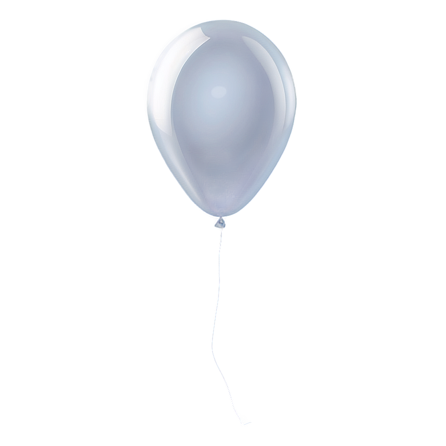 Floating White Balloon Png Hue98