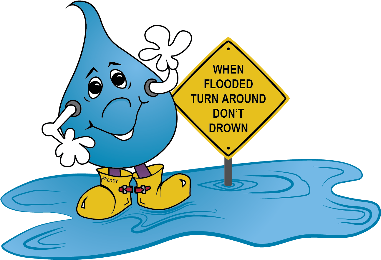 Turn Around Don't Drown Warning Signs To Oklahoma Communities - Flooded Turn Around Don T Drown Png, Transparent Png PNG with transparent background